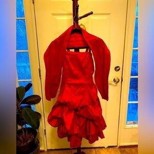 RED 2 piece CUPCAKE CHILDS DRESS